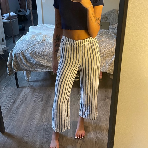 PACSUN White striped loose beach pants - Picture 2 of 4